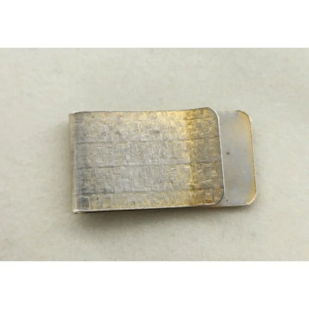 Vintage Wells Fargo US Mail Stage Coach Money Clip Gold/Silver‎ Toned 2